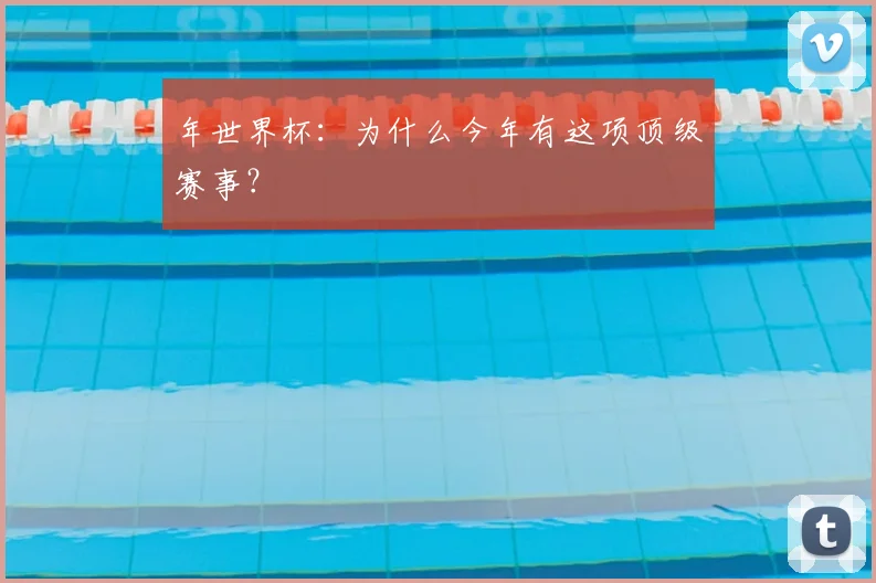 年世界杯:为什么今年有这项顶级赛事?
